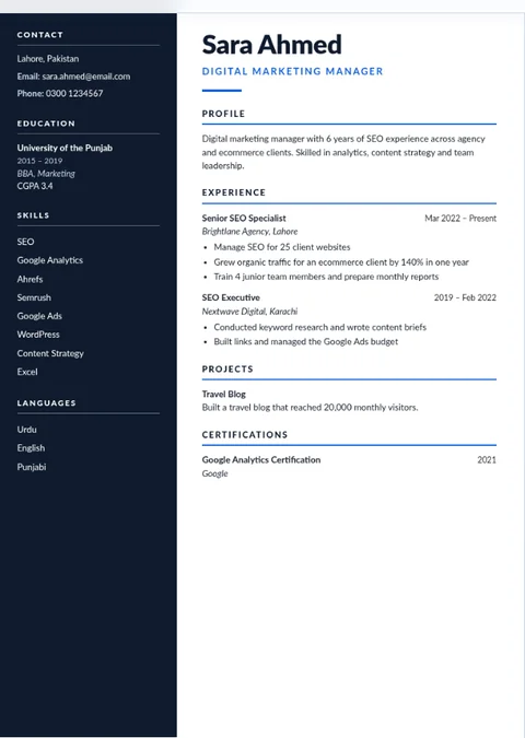 Executive resume template example resume layout